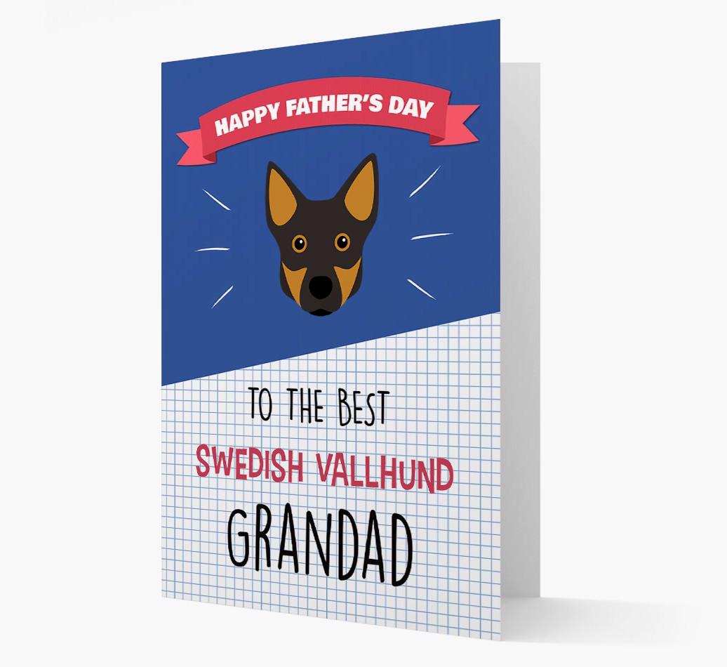 'Best {breedCommonName} Grandad' Card with {breedFullName} Icon