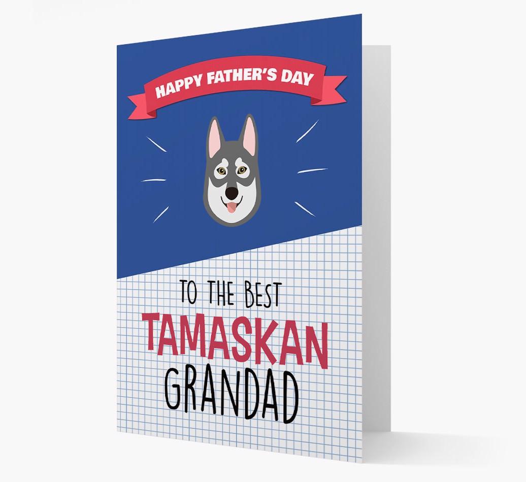 'Best {breedCommonName} Grandad' Card with {breedFullName} Icon