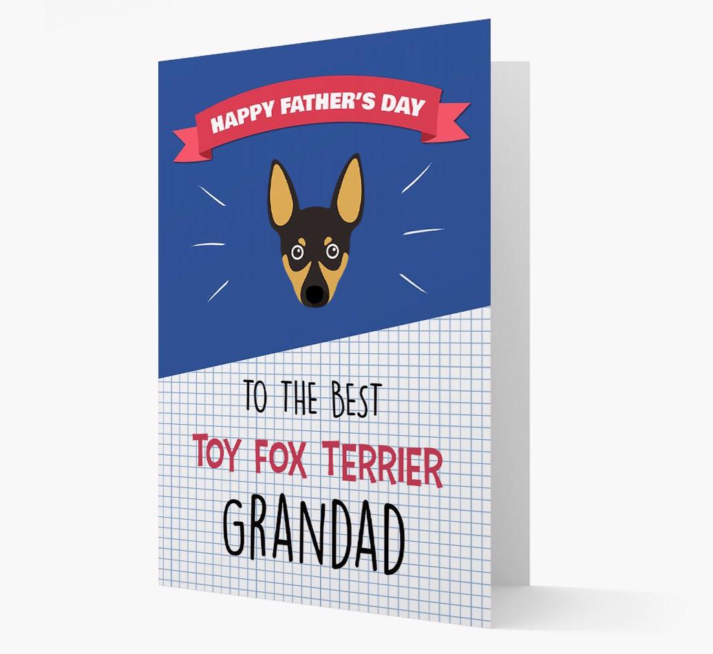 'Best {breedCommonName} Grandad' Card with {breedFullName} Icon