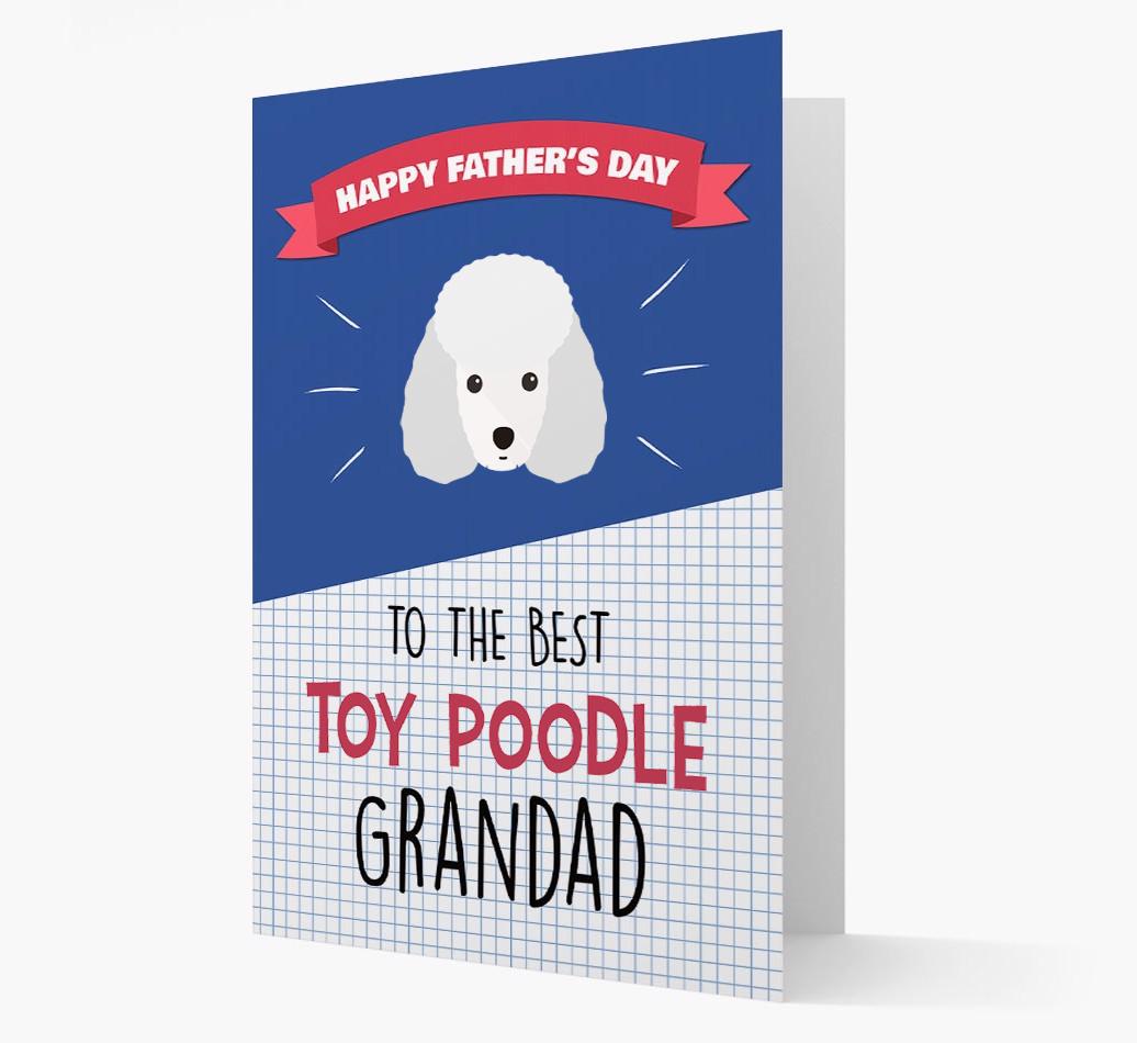 'Best {breedCommonName} Grandad' Card with {breedFullName} Icon