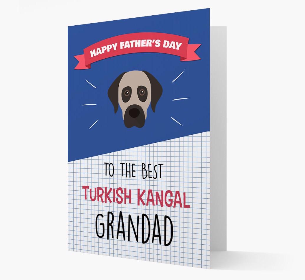 'Best {breedCommonName} Grandad' Card with {breedFullName} Icon