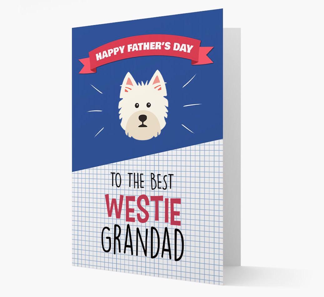 'Best {breedCommonName} Grandad' Card with {breedFullName} Icon