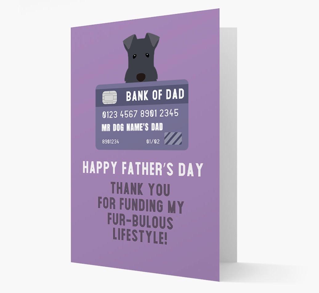 Personalised 'Bank of Dad' Card with {breedFullName} Icon