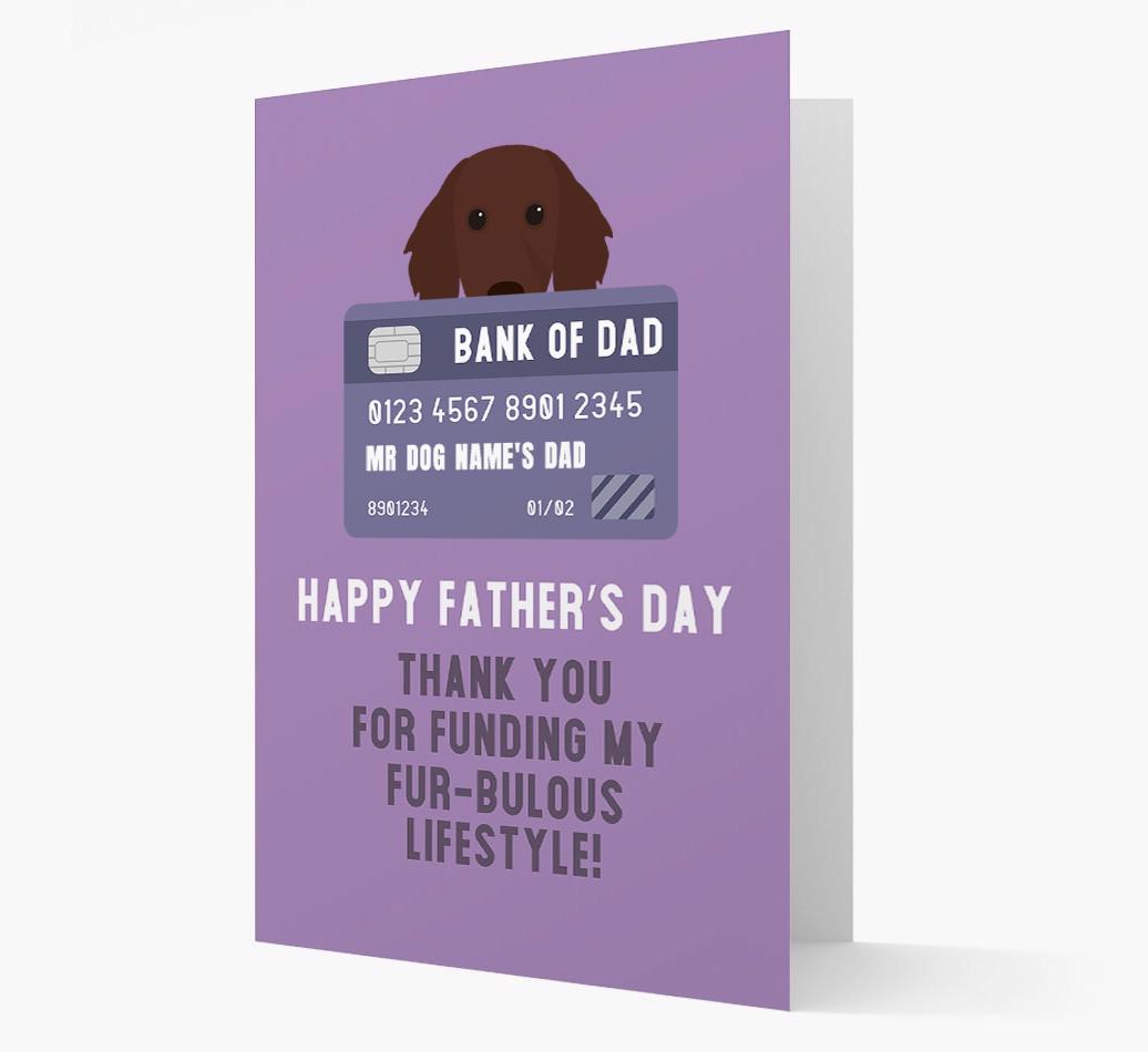 Personalised 'Bank of Dad' Card with {breedFullName} Icon