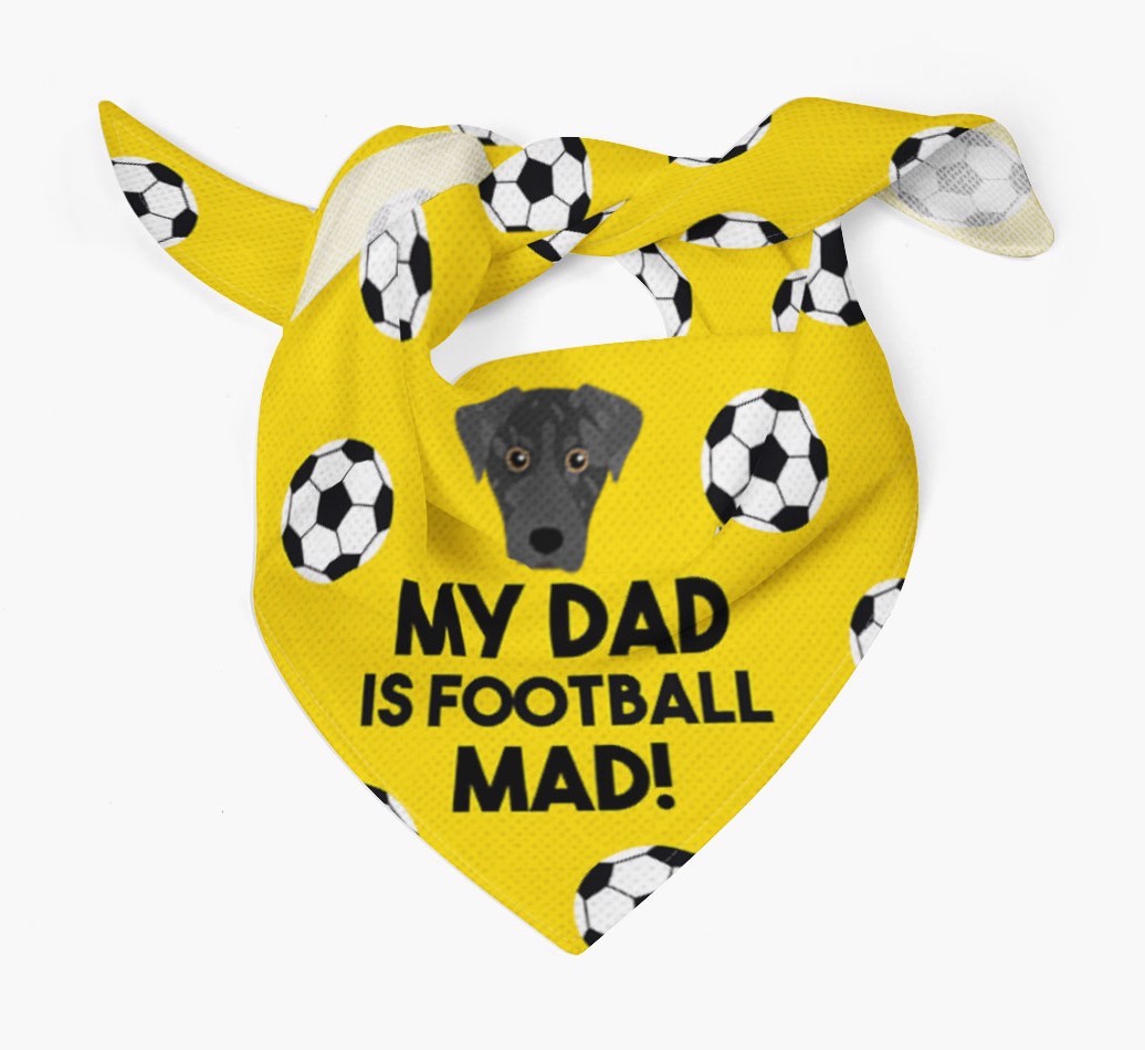 My Dad Is Football Mad : Bandana with {breedFullName} Icon