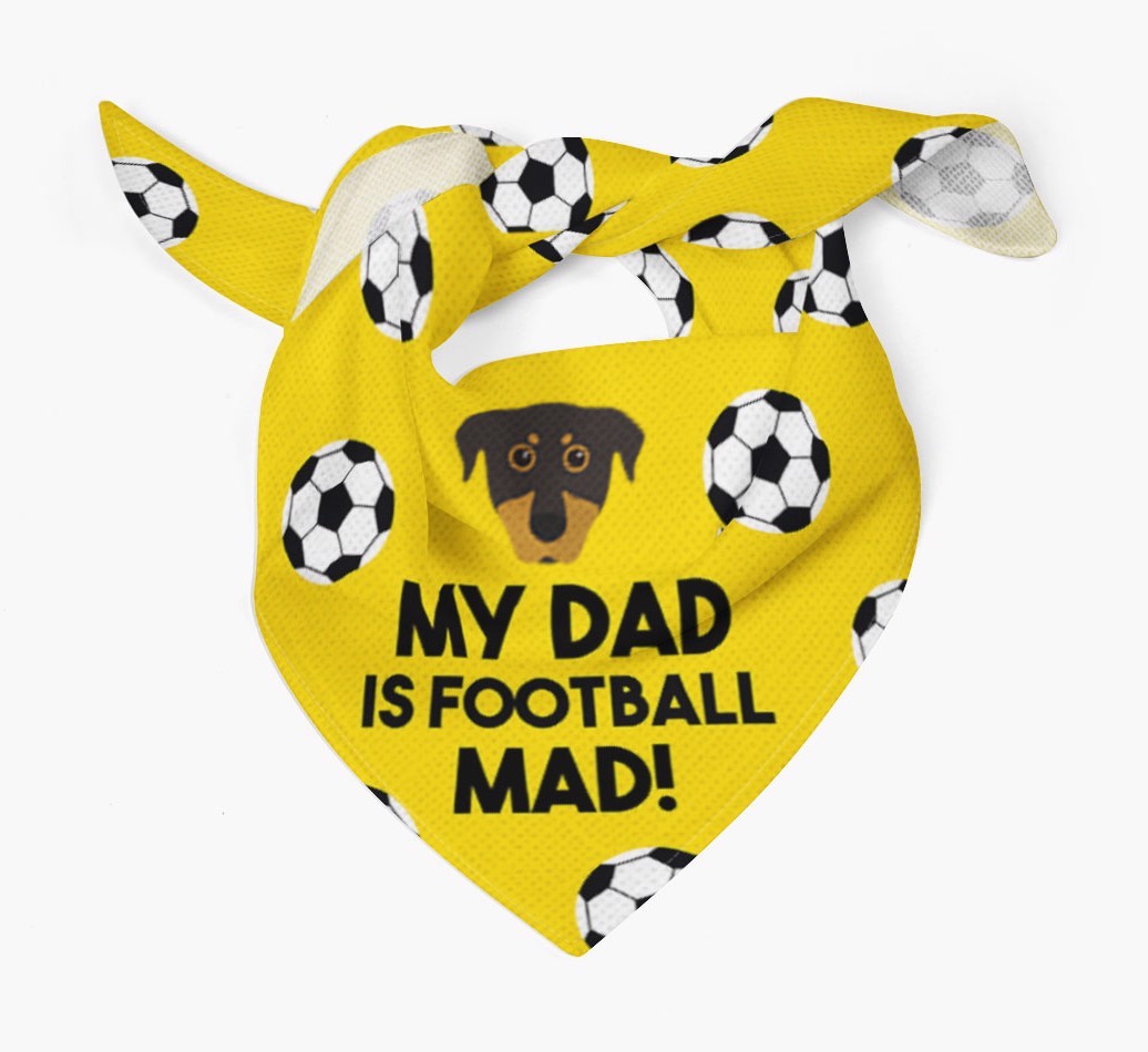 My Dad Is Football Mad : Bandana with {breedFullName} Icon