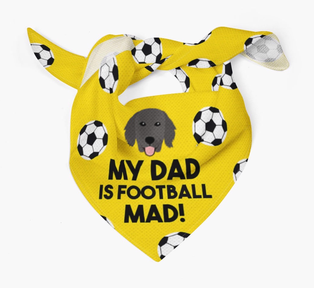 My Dad Is Football Mad : Bandana with {breedFullName} Icon