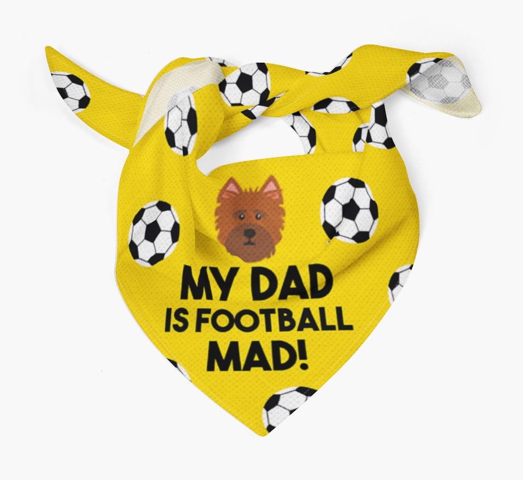 My Dad Is Football Mad : Bandana with {breedFullName} Icon