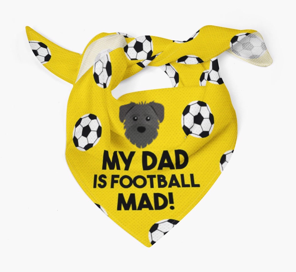 My Dad Is Football Mad : Bandana with {breedFullName} Icon