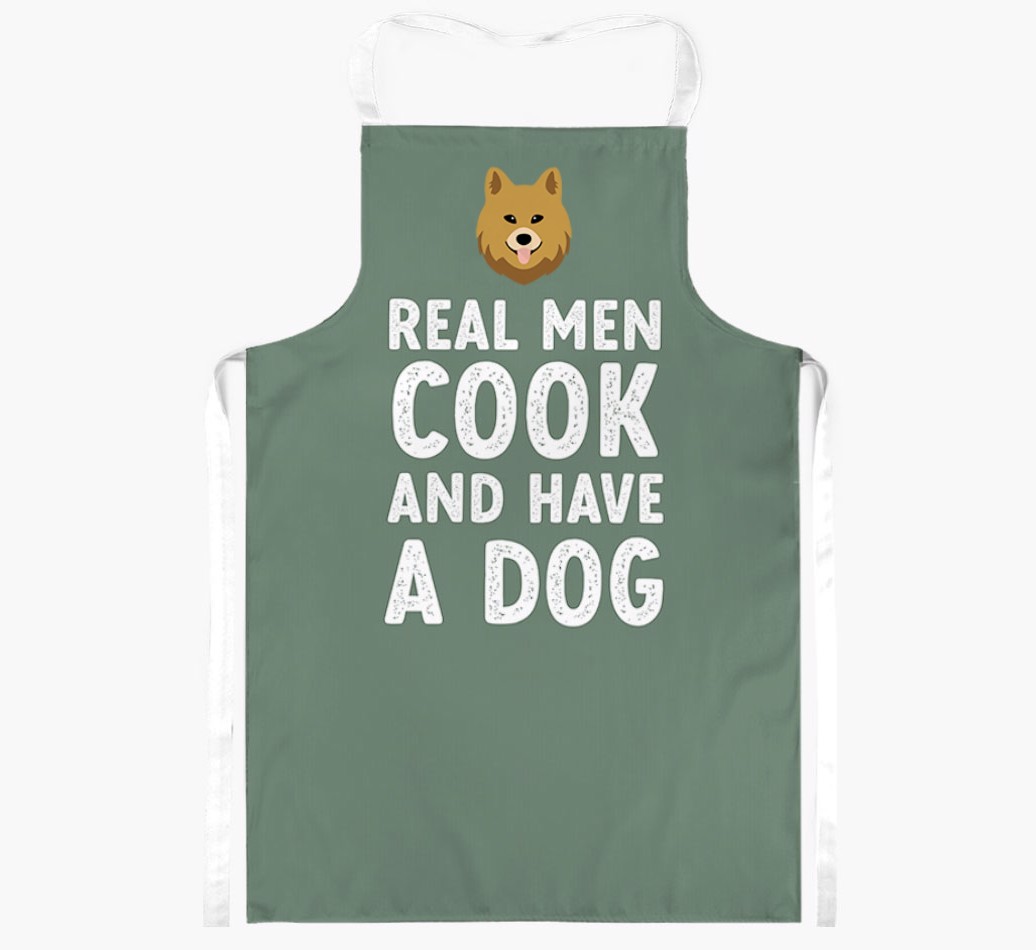 Real Men Cook and Have a Dog: Personalised {breedFullName} Apron