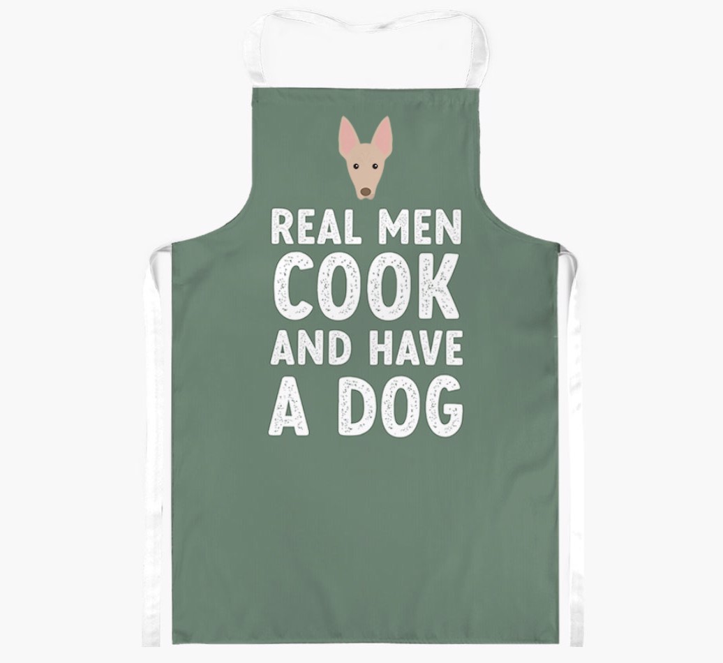 Real Men Cook and Have a Dog: Personalised {breedFullName} Apron