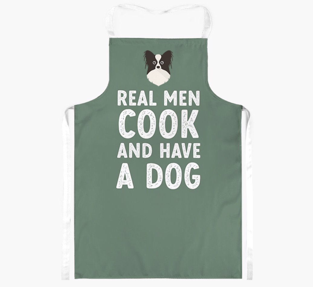 Real Men Cook and Have a Dog: Personalised {breedFullName} Apron