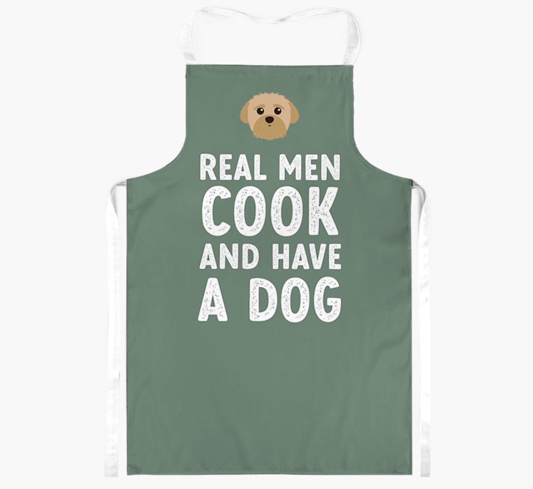 Real Men Cook and Have a Dog: Personalised {breedFullName} Apron