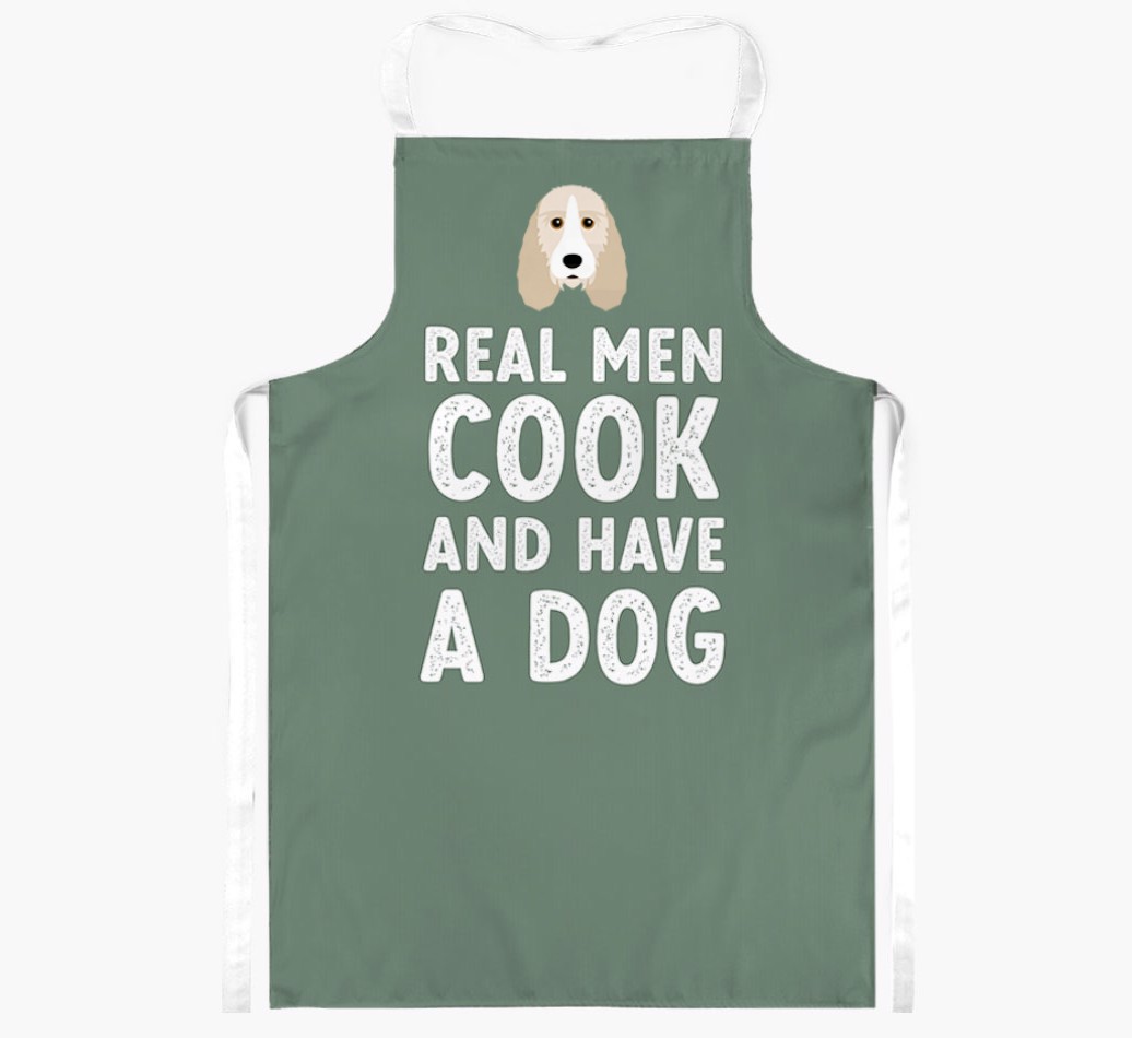 Real Men Cook and Have a Dog: Personalized {breedFullName} Apron