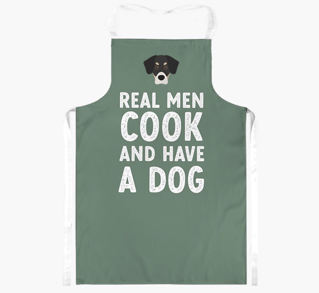 Real Men Cook and Have a Dog: Personalised {breedFullName} Apron