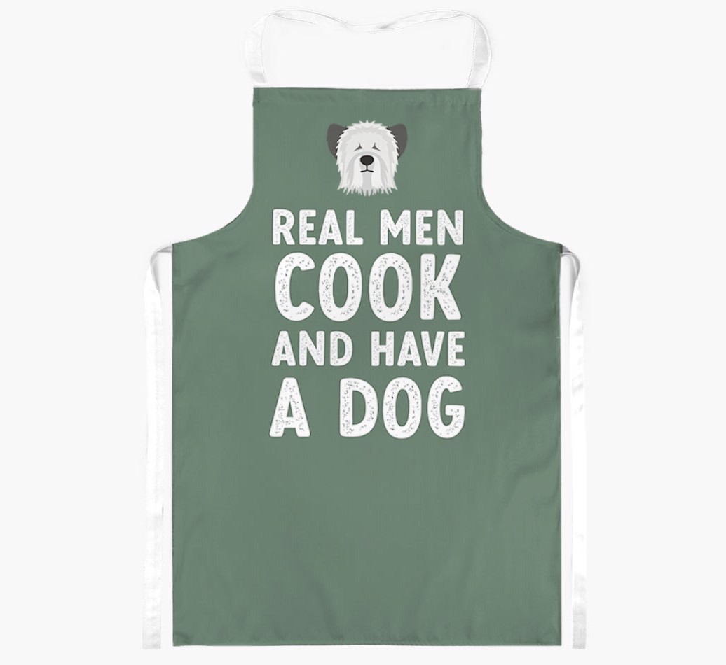 Real Men Cook and Have a Dog: Personalised {breedFullName} Apron