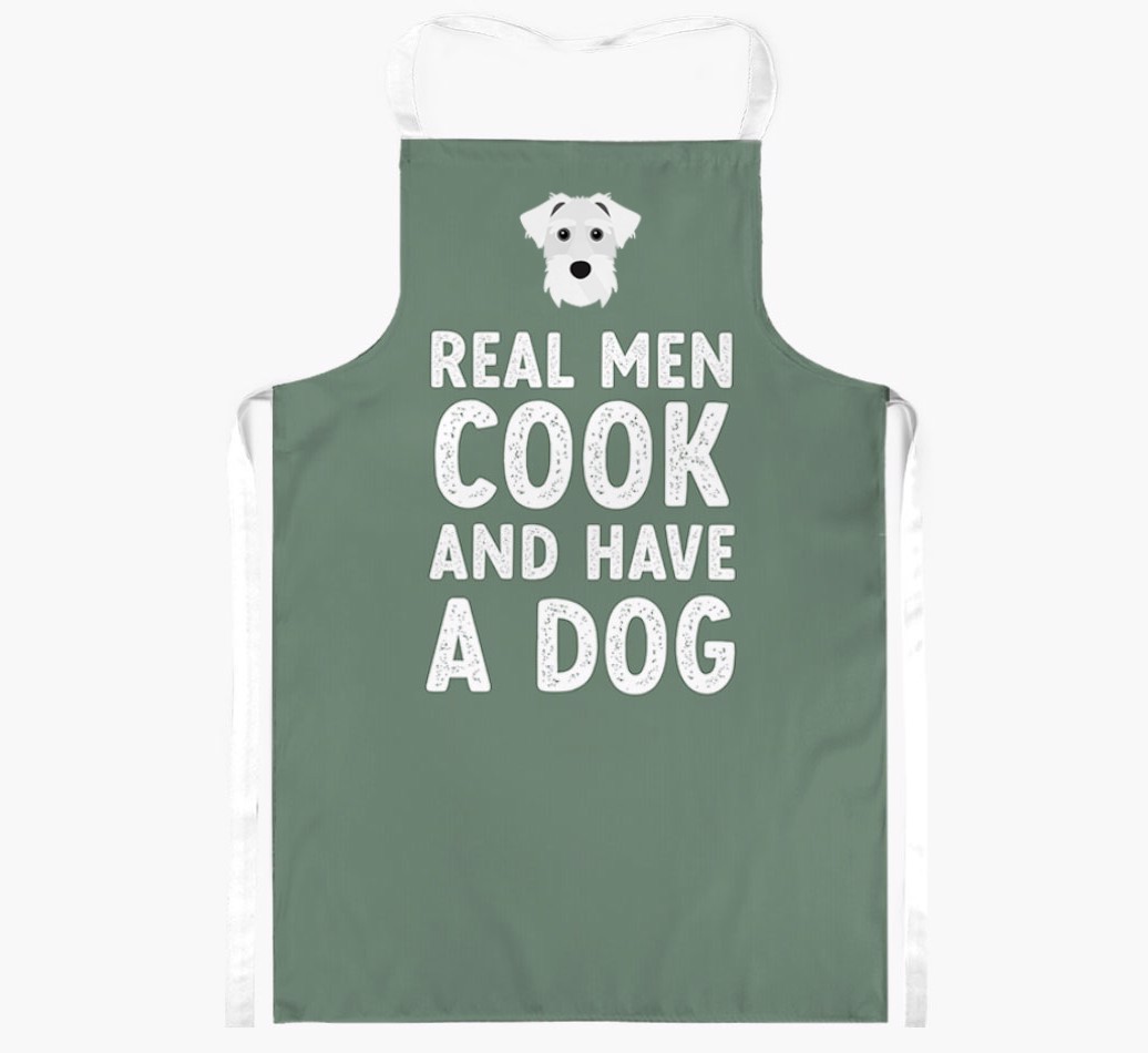 Real Men Cook and Have a Dog: Personalised {breedFullName} Apron
