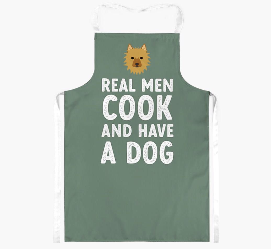Real Men Cook and Have a Dog: Personalized {breedFullName} Apron