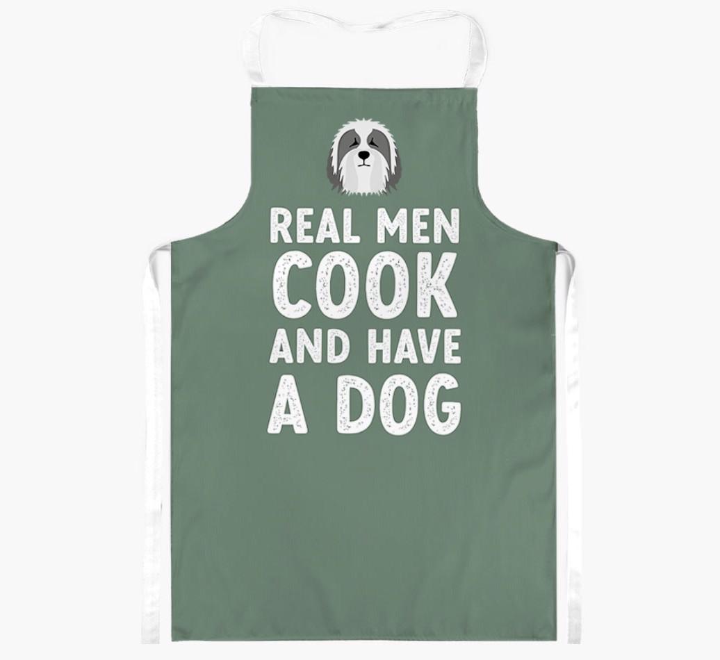 Real Men Cook and Have a Dog: Personalized {breedFullName} Apron