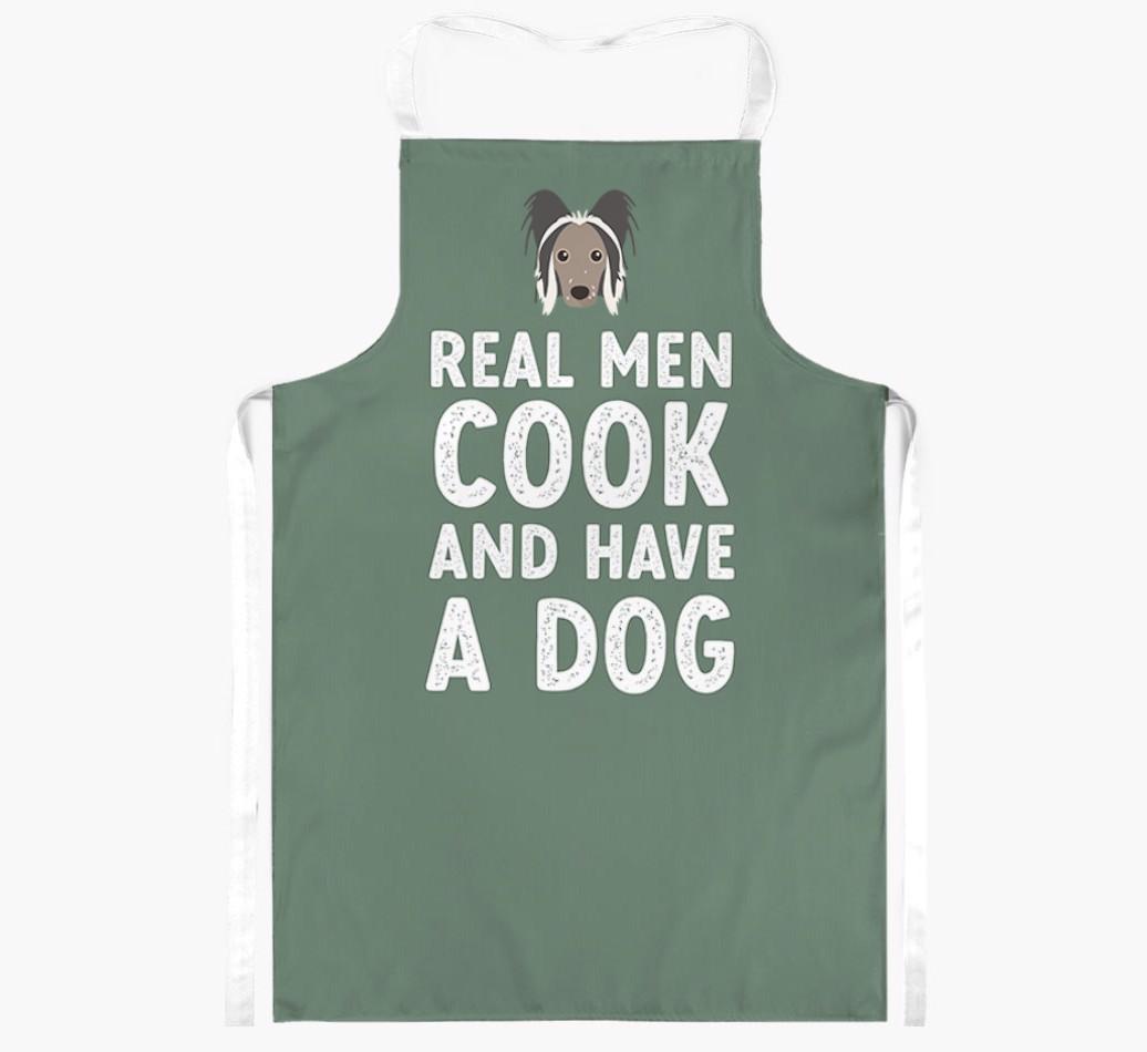 Real Men Cook and Have a Dog: Personalized {breedFullName} Apron