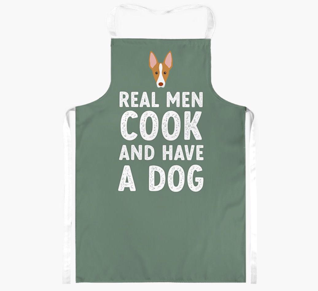 Real Men Cook and Have a Dog: Personalized {breedFullName} Apron
