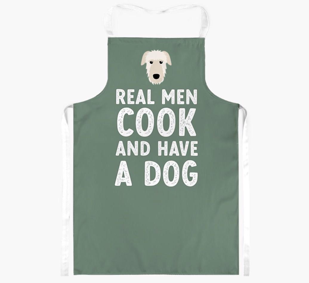 Real Men Cook and Have a Dog: Personalized {breedFullName} Apron