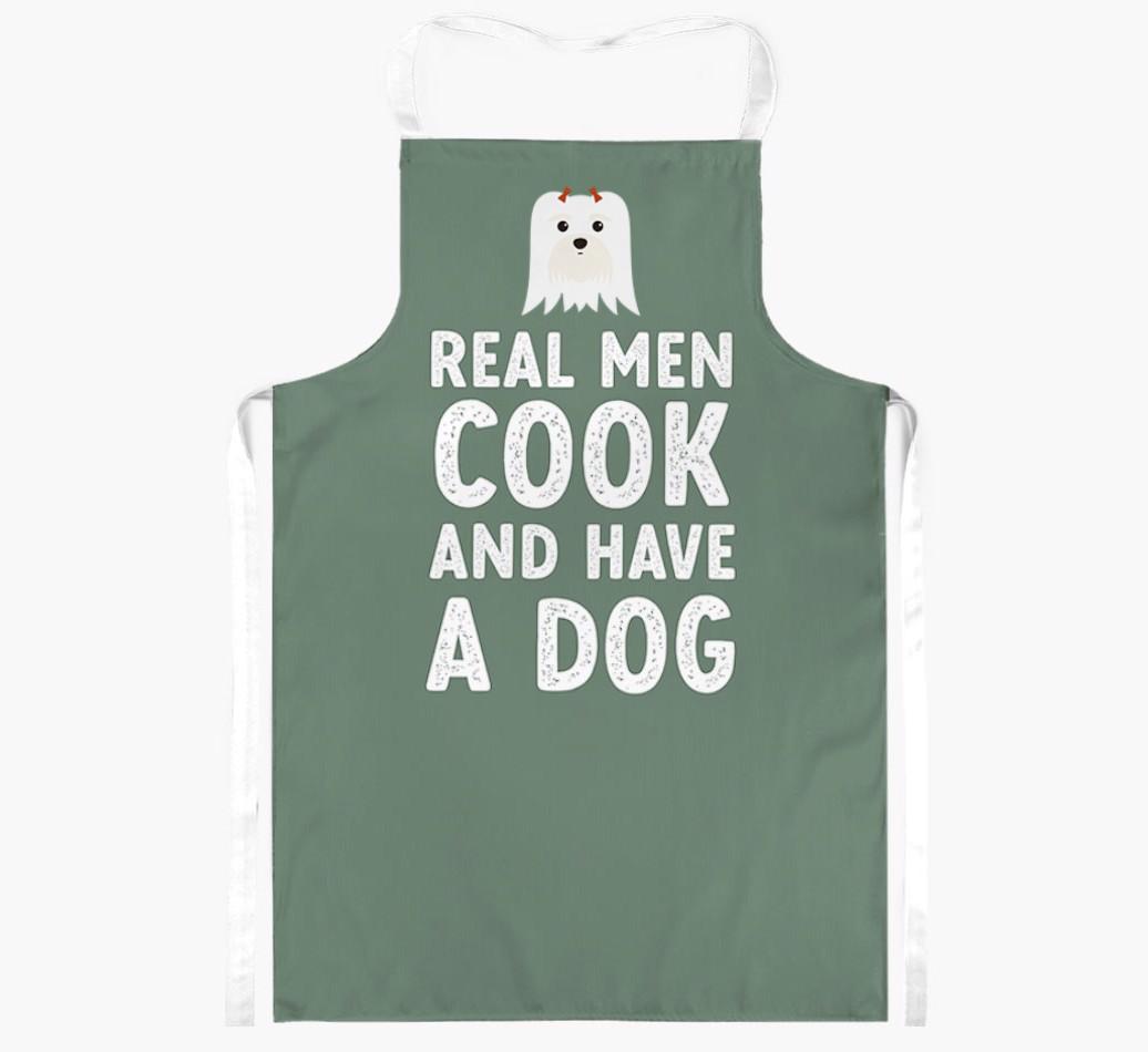Real Men Cook and Have a Dog: Personalized {breedFullName} Apron