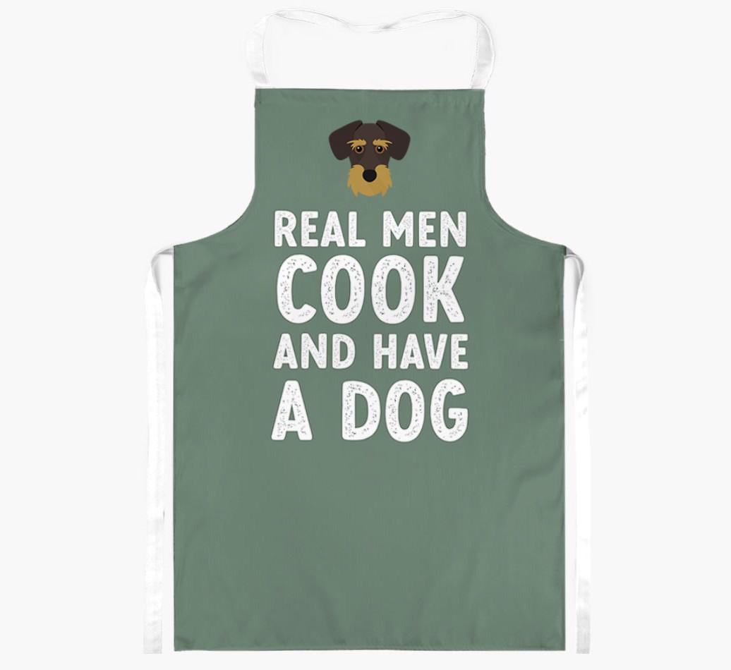 Real Men Cook and Have a Dog: Personalized {breedFullName} Apron