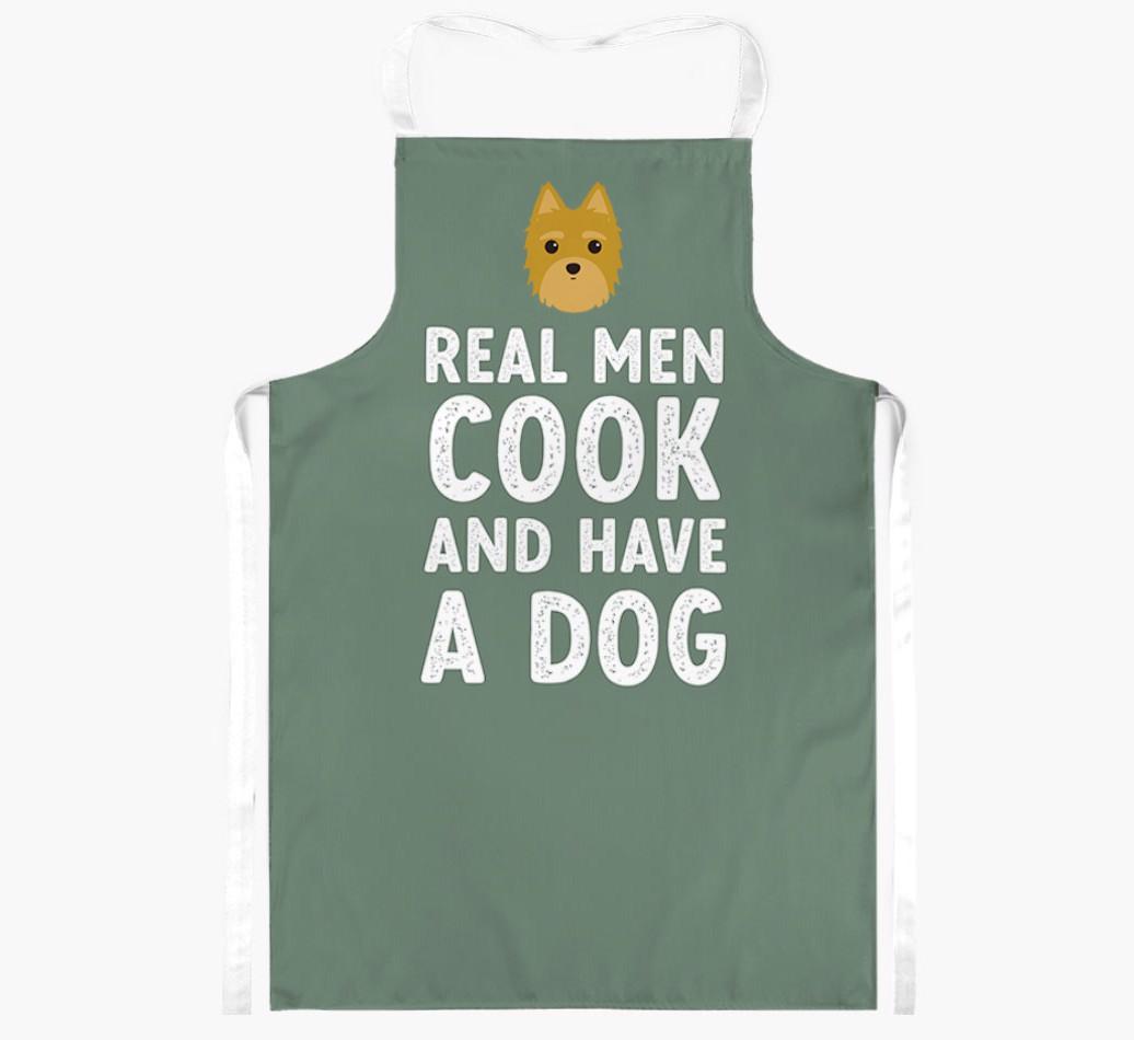 Real Men Cook and Have a Dog: Personalized {breedFullName} Apron
