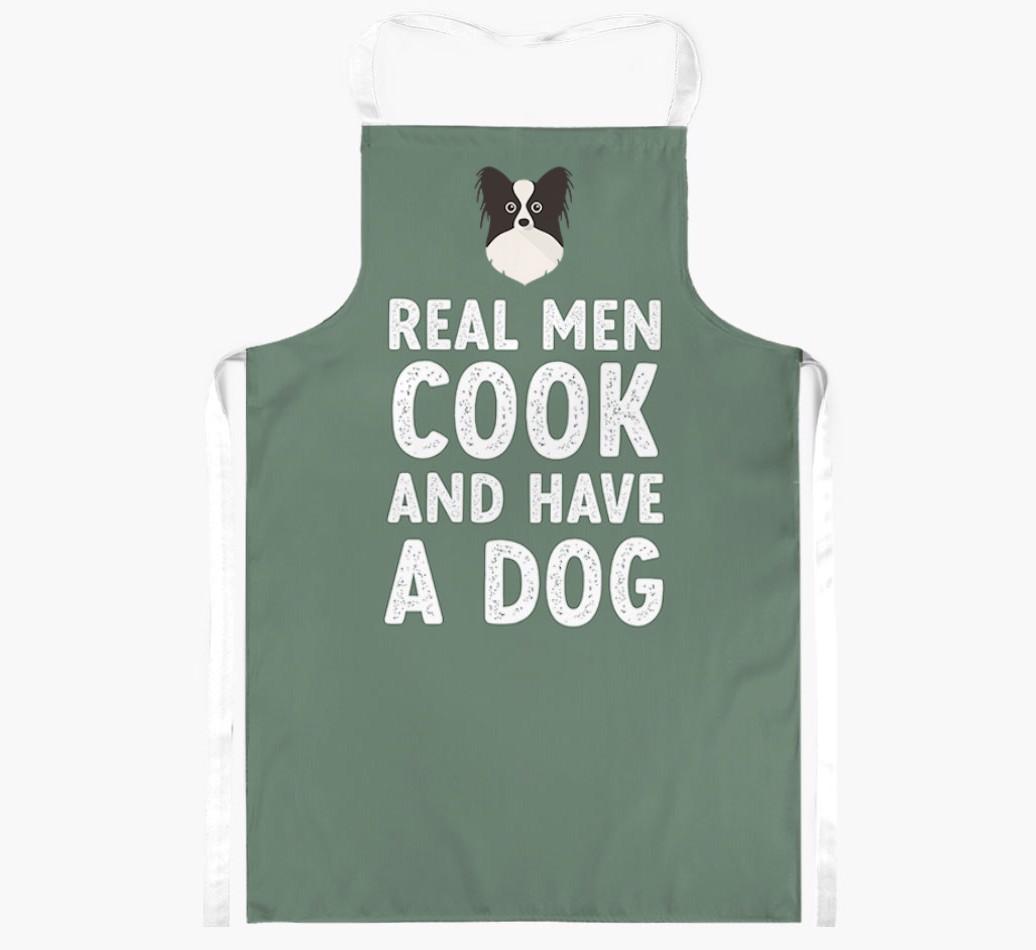 Real Men Cook and Have a Dog: Personalized {breedFullName} Apron
