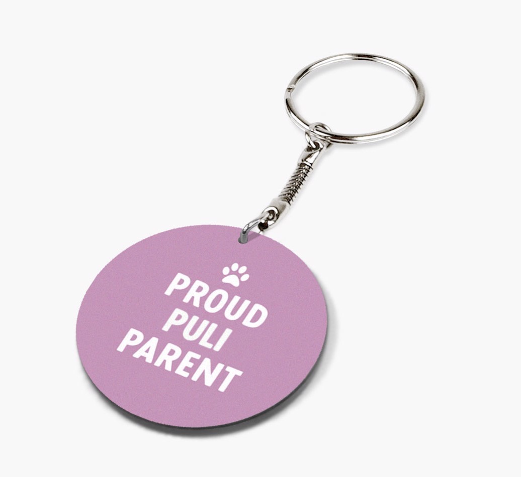 Proud Parent: Personalised {breedFullName} Double-Sided Keyring