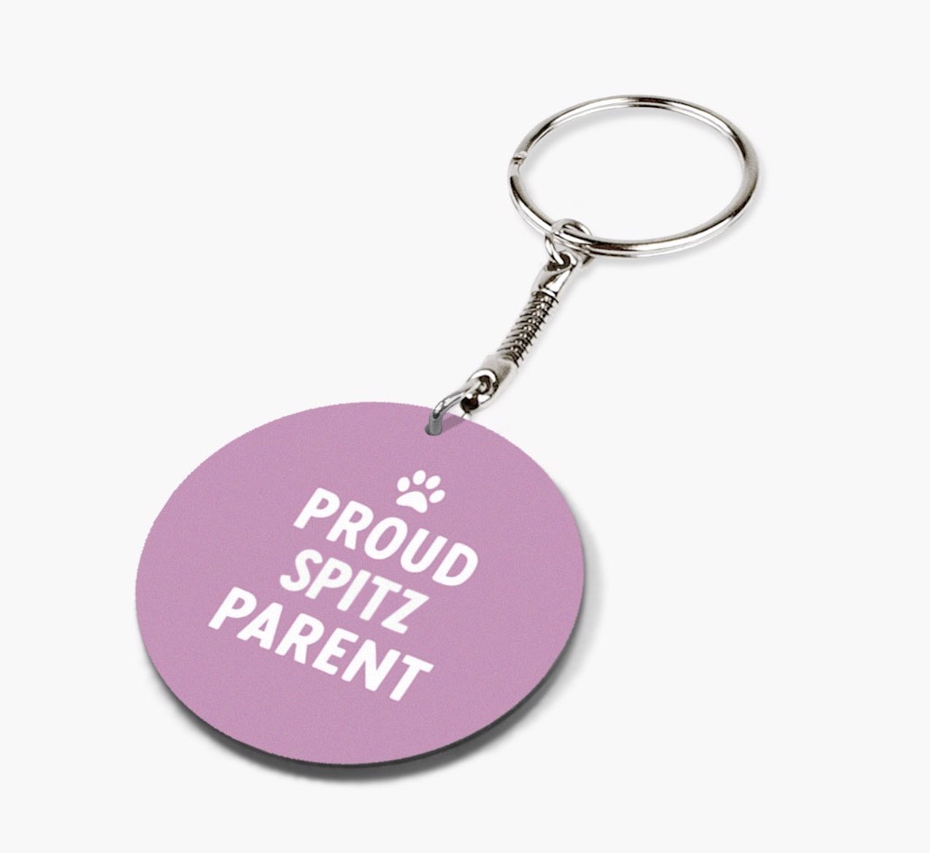 Proud Parent: Personalised {breedFullName} Double-Sided Keyring