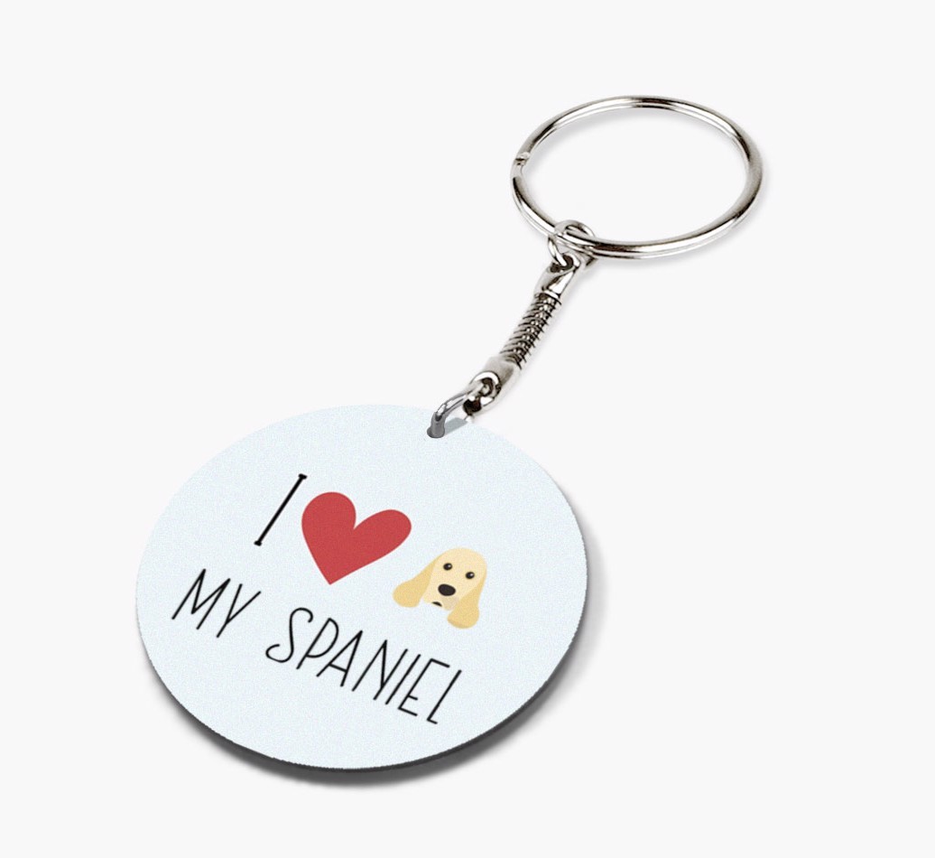 I Love My: Personalized Double-sided {breedFullName} keychain