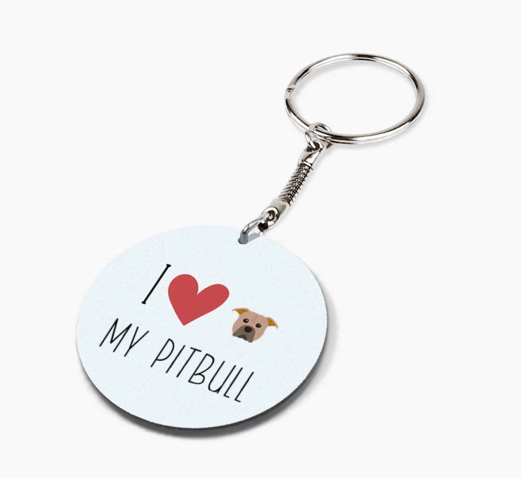 I Love My: Personalized Double-sided {breedFullName} keychain
