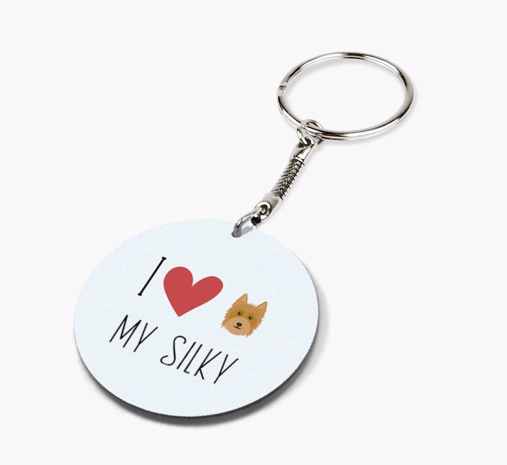 I Love My: Personalized Double-sided {breedFullName} keychain