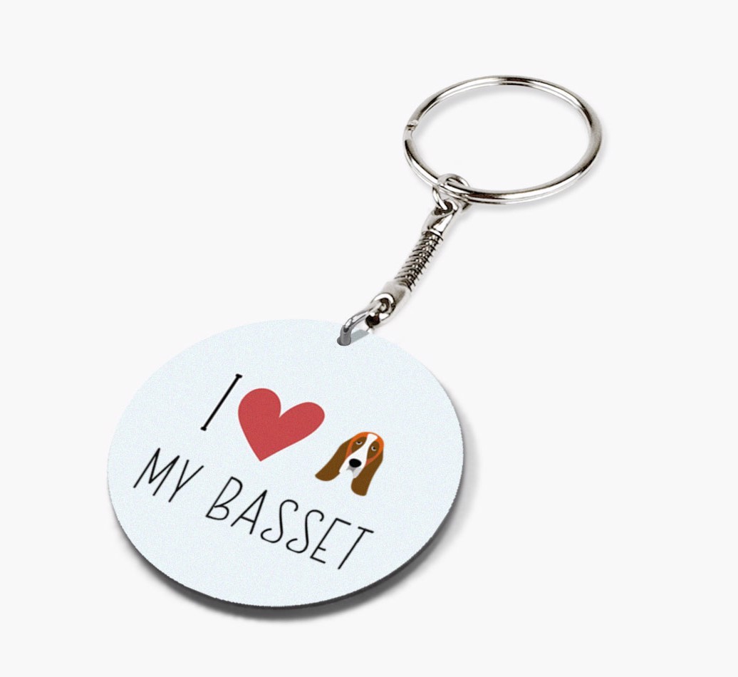 I Love My: Personalized Double-sided {breedFullName} keychain