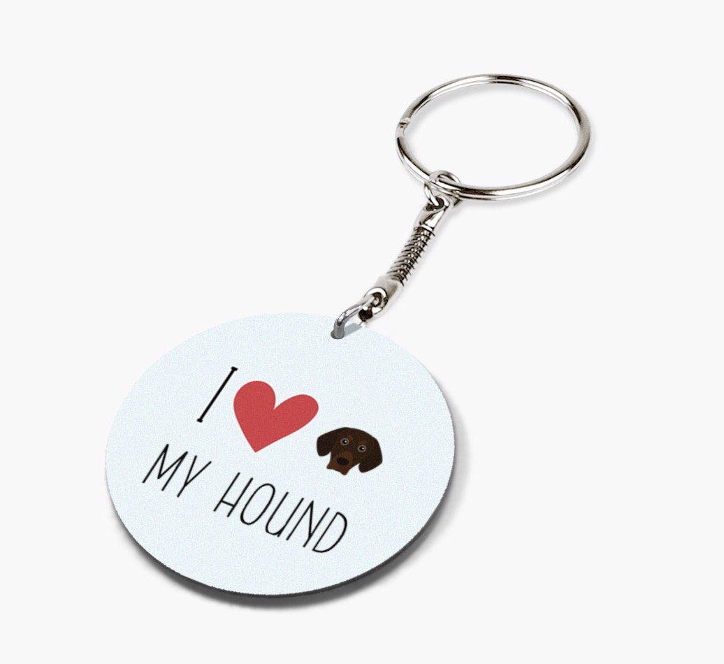 I Love My: Personalized Double-sided {breedFullName} keychain