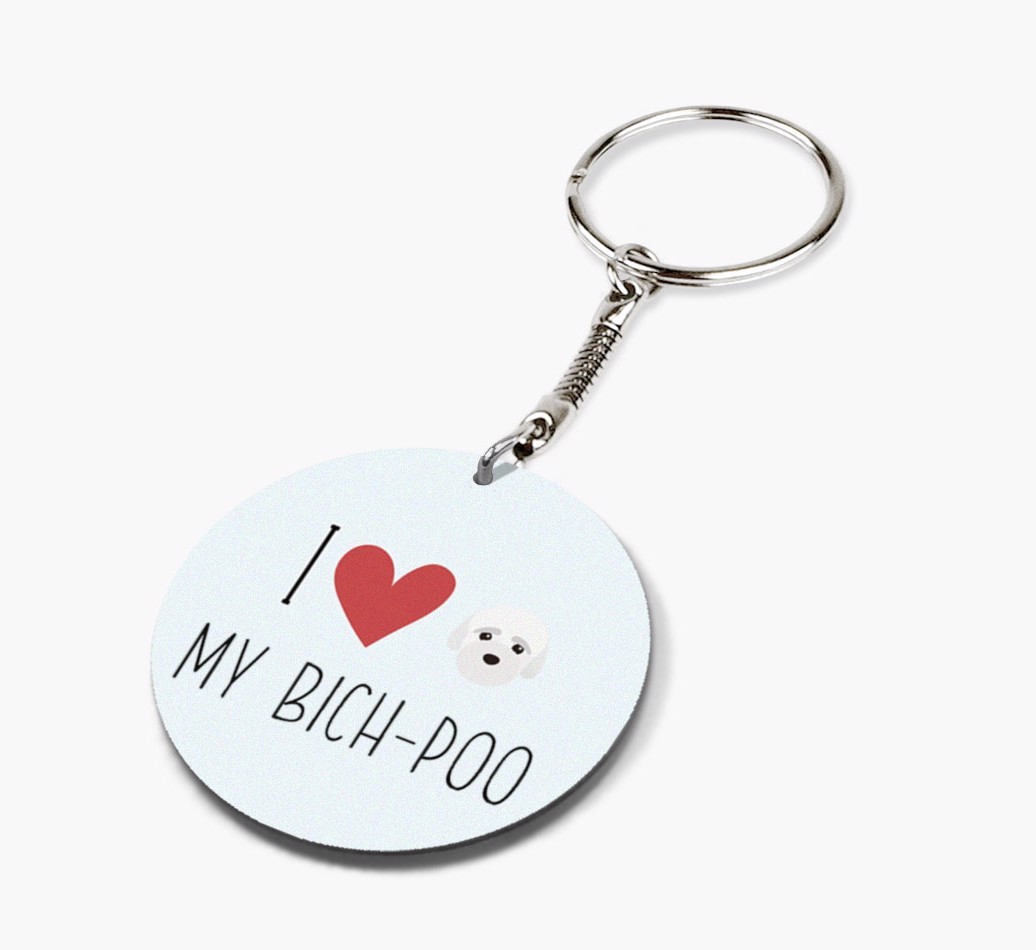 I Love My: Personalized Double-sided {breedFullName} keychain