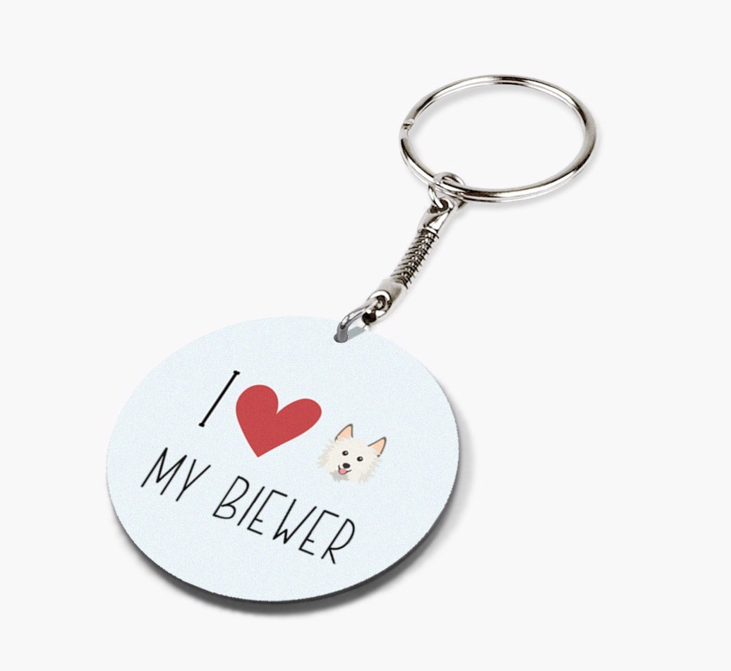 I Love My: Personalized Double-sided {breedFullName} keychain