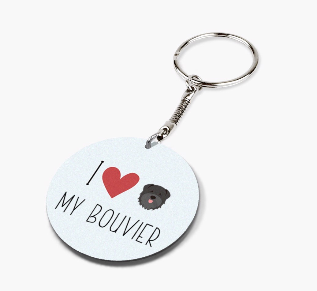 I Love My: Personalized Double-sided {breedFullName} keychain