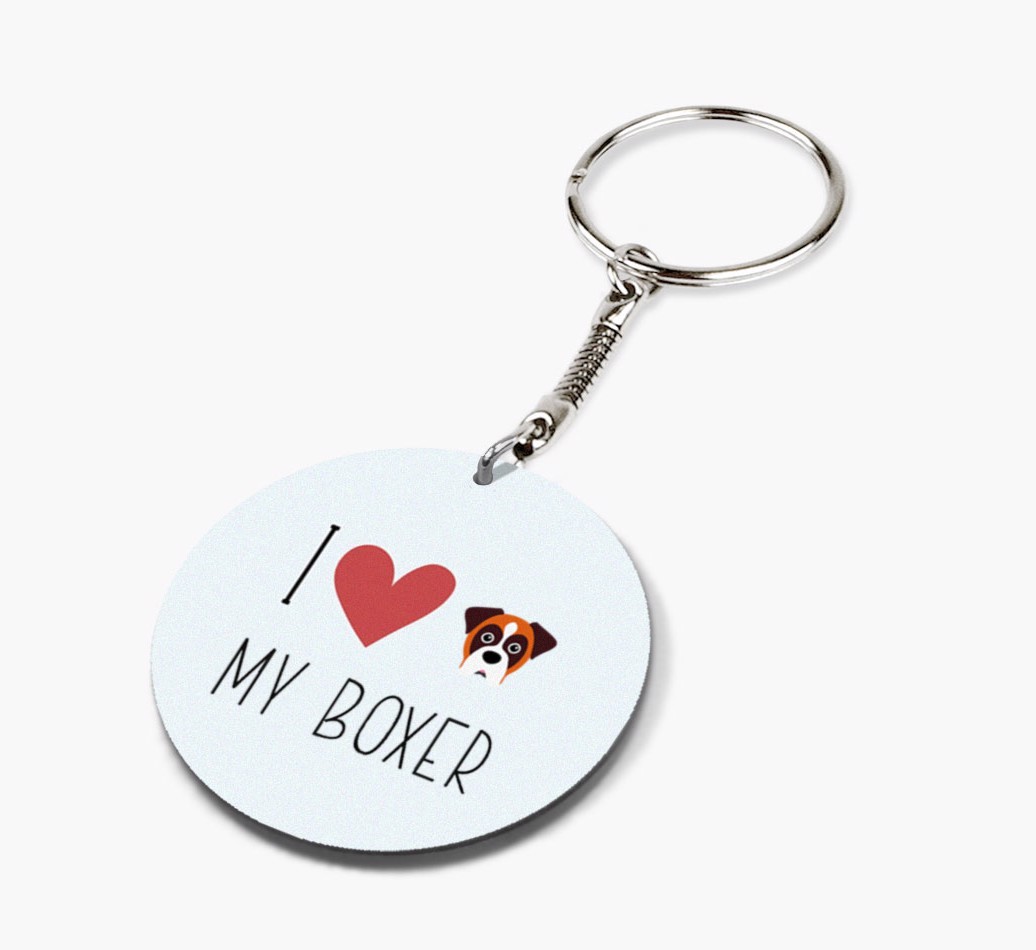 I Love My: Personalized Double-sided {breedFullName} keychain