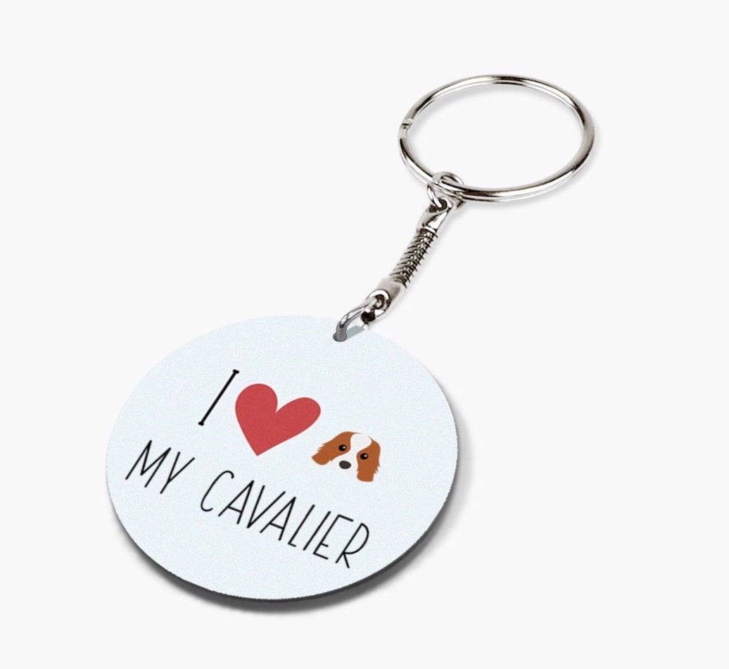 I Love My: Personalized Double-sided {breedFullName} keychain