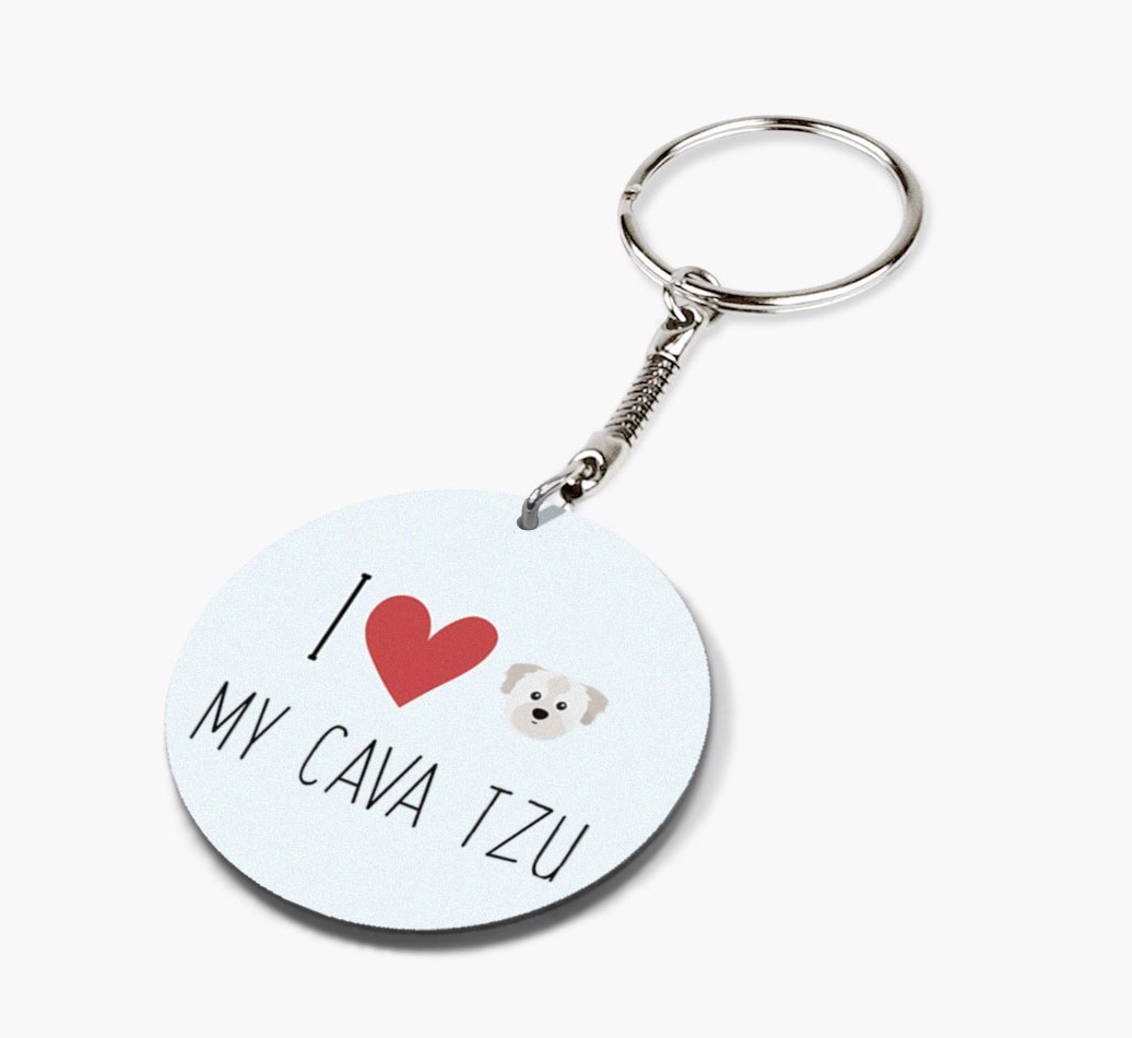 I Love My: Personalized Double-sided {breedFullName} keychain