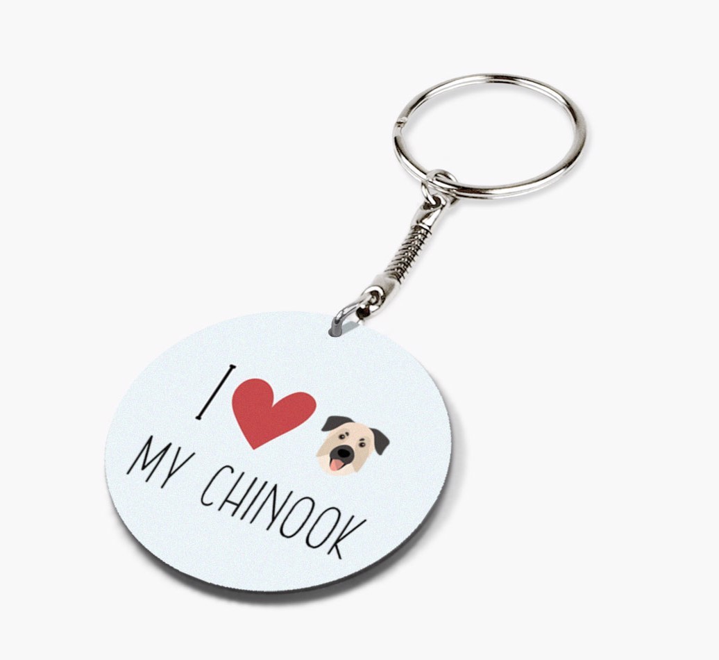I Love My: Personalized Double-sided {breedFullName} keychain