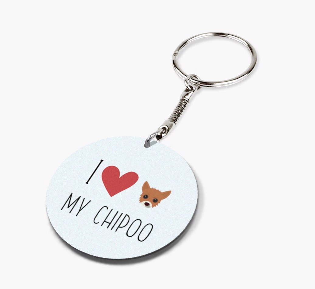 I Love My: Personalized Double-sided {breedFullName} keychain