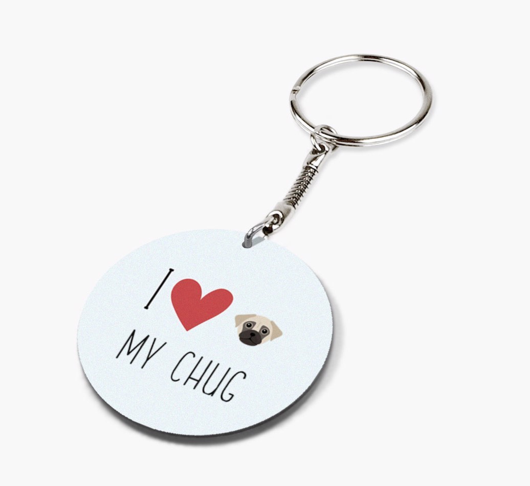 I Love My: Personalized Double-sided {breedFullName} keychain