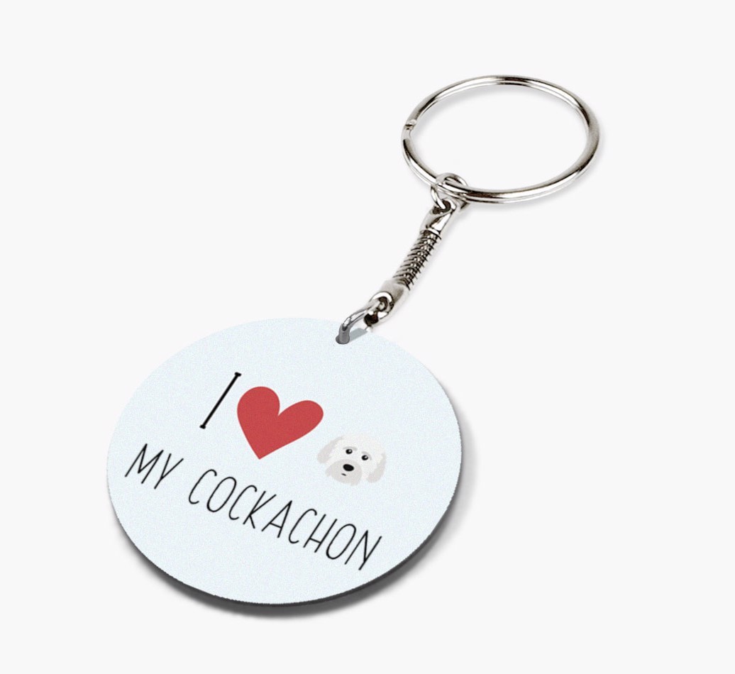 I Love My: Personalized Double-sided {breedFullName} keychain