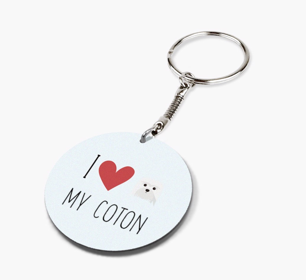 I Love My: Personalized Double-sided {breedFullName} keychain