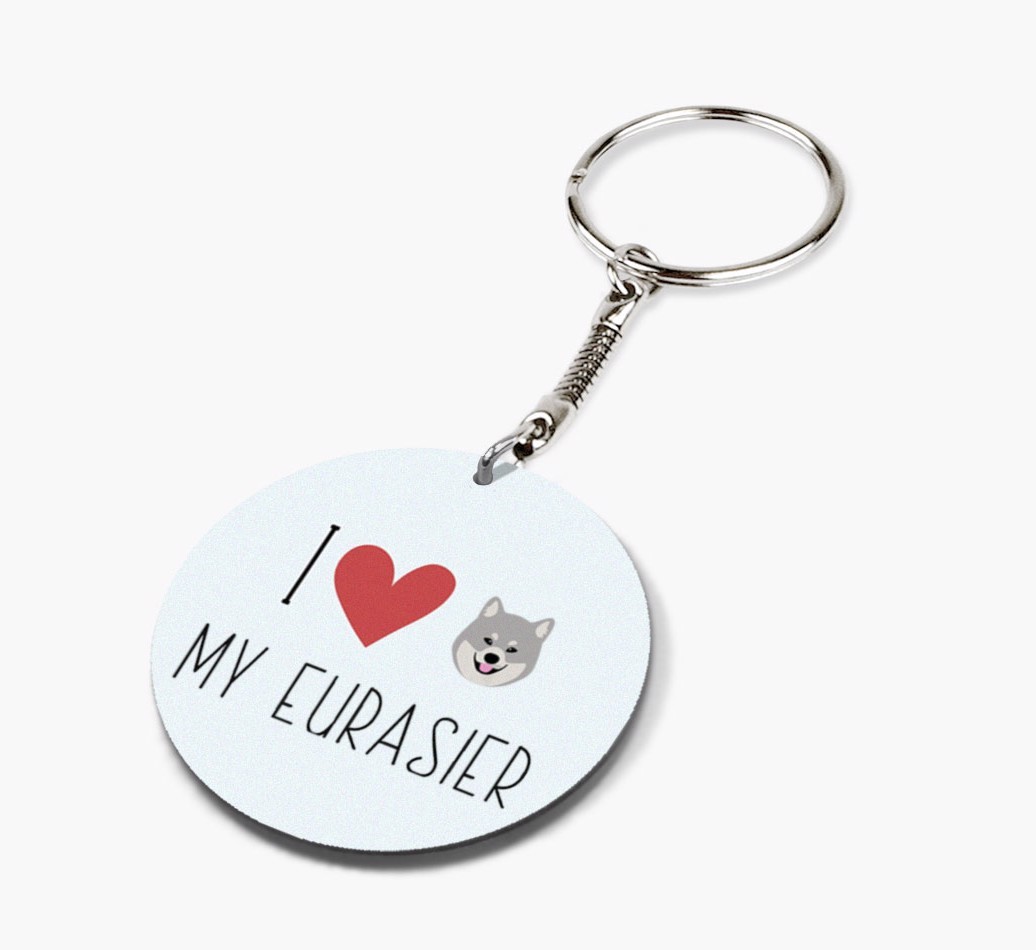 I Love My: Personalized Double-sided {breedFullName} keychain