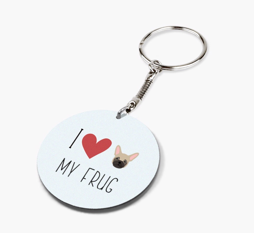 I Love My: Personalized Double-sided {breedFullName} keychain